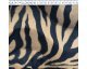 Brown Zebra Print Velboa