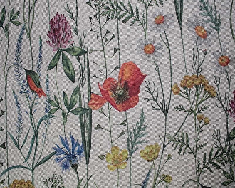 Recycled Linen Look Digital Canvas Watercolour Floral