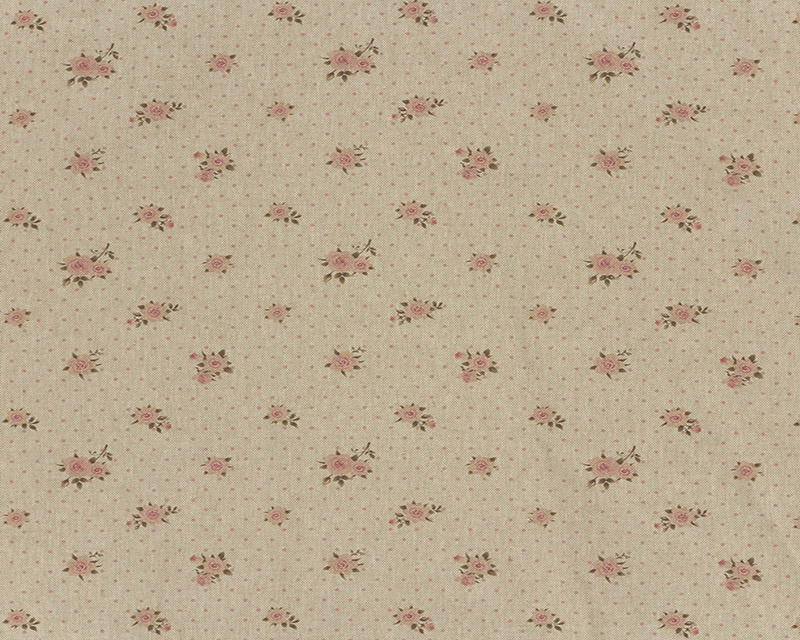 Recycled Linen Look Digital Canvas Roses
