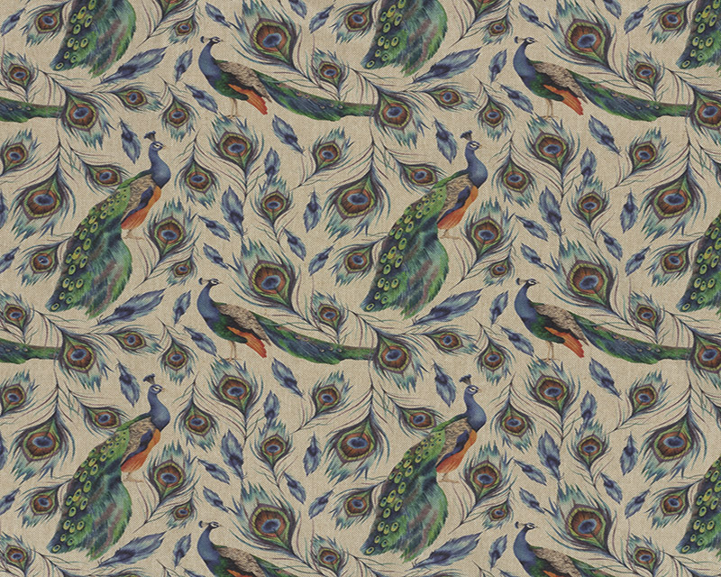 Recycled Linen Look Digital Canvas Animals