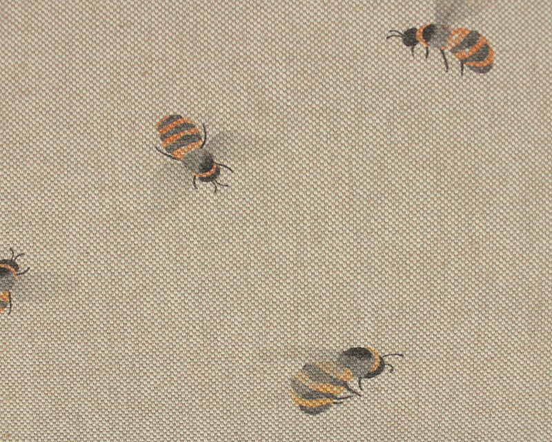 Recycled Linen Look Digital Canvas Bees