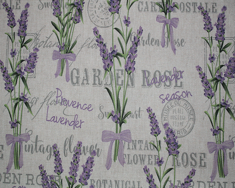 Recycled Linen Look Digital Canvas Lavender