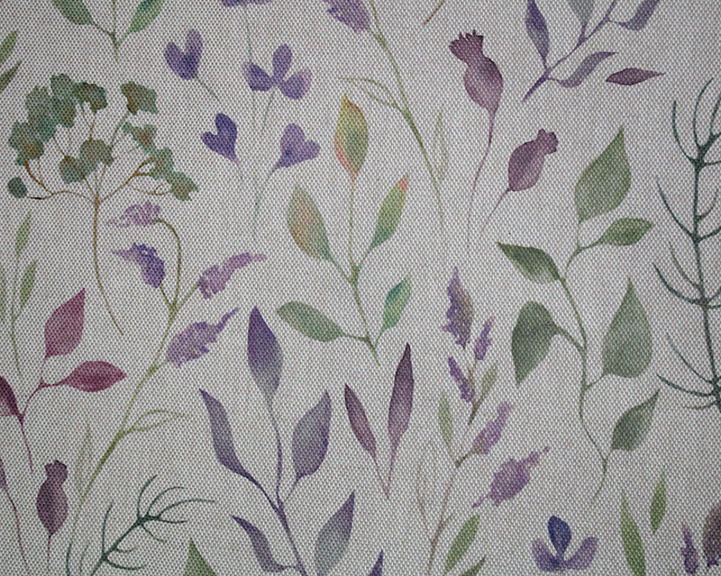 Recycled Linen Look Digital Canvas Watercolour Floral