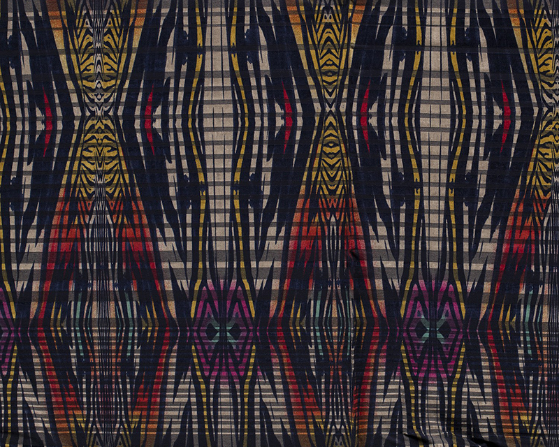 Aztec Pattern Polyester Mix Devoire